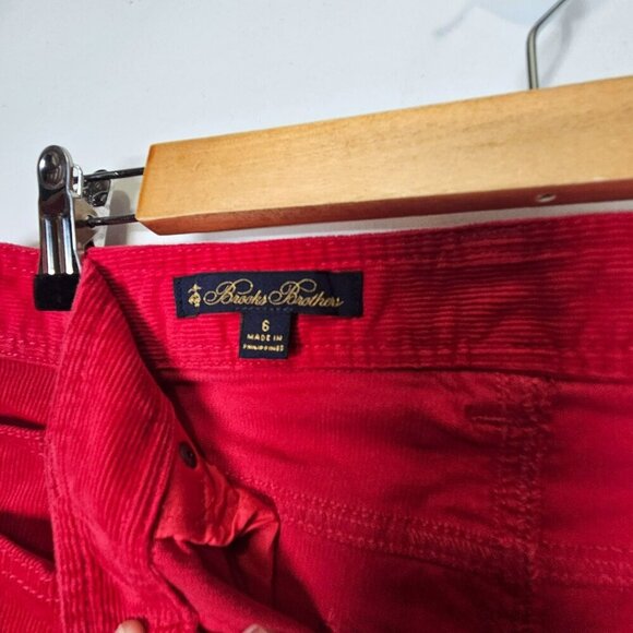 Brooks Brothers‎ Womens Red Corduroy Pants Size 6 - Picture 11 of 12